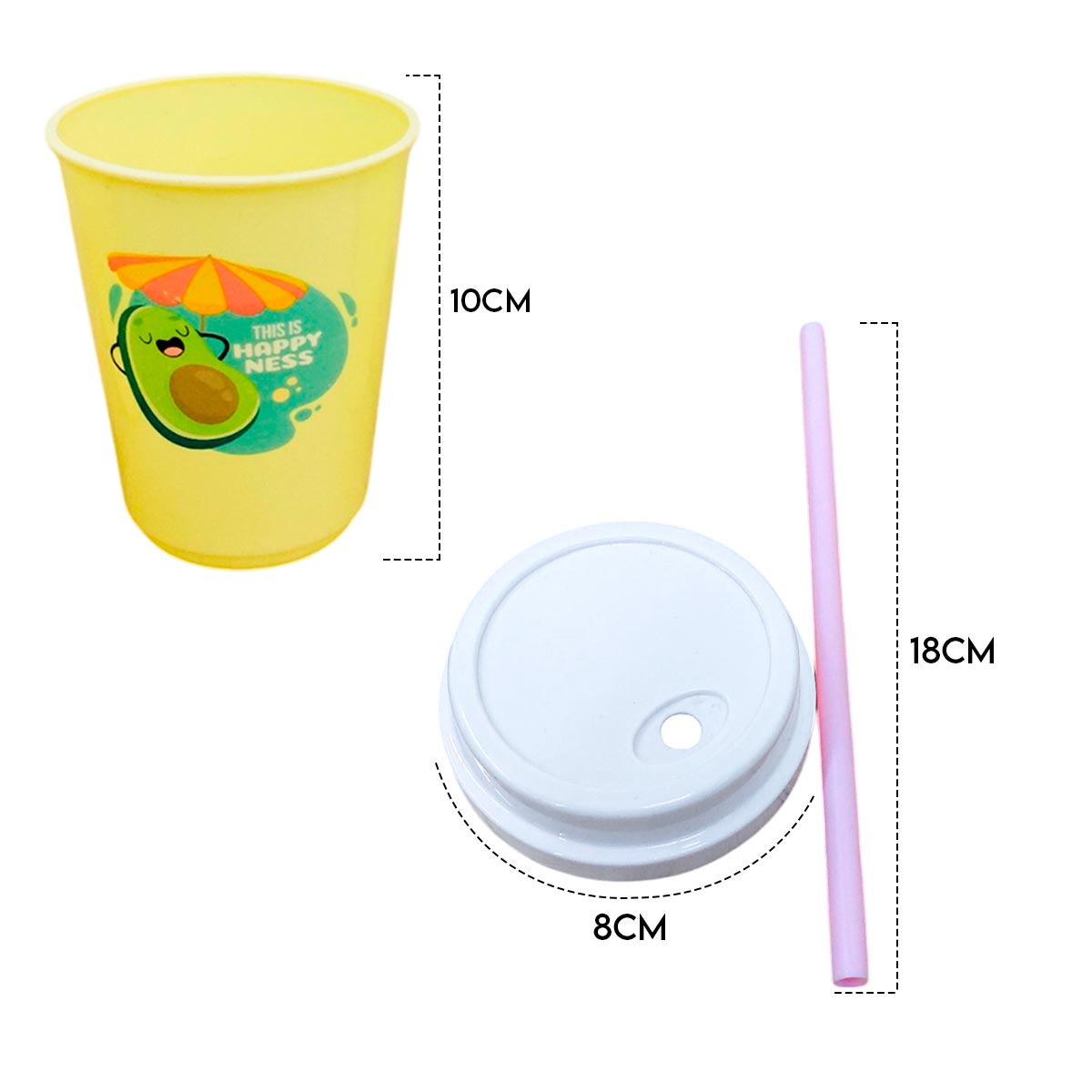 Miniatura 5 de Vasos X3 Pitillo Tapa 978-802C-5E